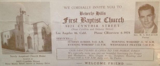 church invitation 1952